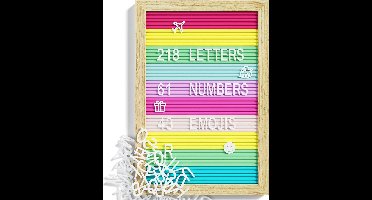 Letter Board Regenboog Letter Board Groove Board Memo Board met Metalen Haken