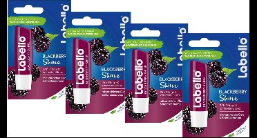 Labello Lippenbalsem Blackberry Shine Blister - 4 Stuks