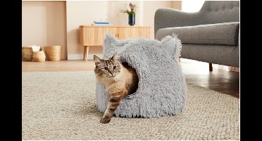 Zoofari Kattenmand - kattengrot - Grijs - 45 x 37 cm (Ø x h)