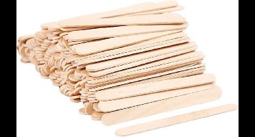 Stemen IJsstokjes - Houten stokjes voor knutselen en ijsjes - 100 stuks