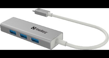 Sandberg - 136-03 - USB-C to 3 x USB 3.0 F - Converter