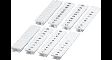 PHOE cod rijgklem ZB ZB 4, wit, opdruk cijfers, codeerrichting hor