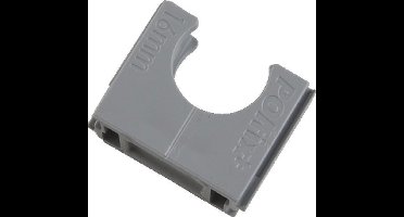 PIPE drukzadel Polfix Halovolt, kunstst, grijs, diam 32mm