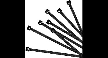 ProPlus Kabelbinders - 100 stuks - 100 x 2,5 mm - Zwart - Hoge treksterkte - Weerbestendig