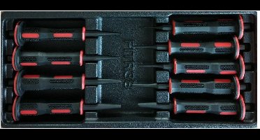 Benson Gereedschapswagen tray - 9-delige drevelset - ABS kunststof - 180x380 mm