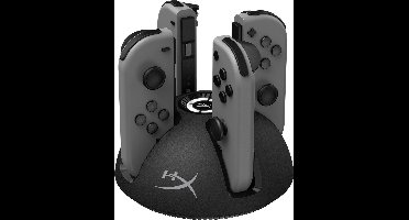 HyperX ChargePlay QUAD Controller Oplaadstation - Nintendo Switch - Zwart