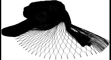 Tuinnet - zwart - 5 x 3 meter - maaswijdte  28mm - Net - Vogelnet