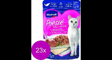 Vitakraft Poesie Deli Sauce Pouch 85 g - Kattenvoer - 23 x Koolvis