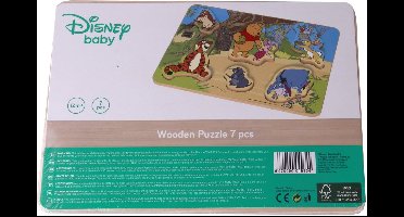 Disney Vormenpuzzel Winnie The Pooh Junior Hout 6 Stukjes