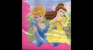 papieren servetten - princess - 20 stuks 33 x 33 cm