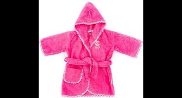 Baby badjas Lief Lifestyle! Badjas Roze - Meisjes babybadjas met capuchon - kraamcadeau - 1-2 jaar