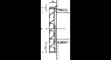 Renson Rooster Aluminium Zwaar - 325 x 325 mm