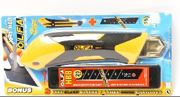 OLFA afbreekmes model XH-1/HBB (Stanley-model, maar dan afbreekbaar en scherper)