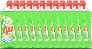 12 x 1250ml Ajax Allesreiniger Lentebloem - Voordeelverpakking