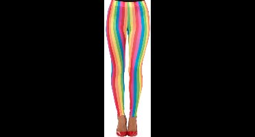Regenboog Legging | maat L ( 44 - 46 )