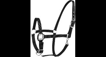 Excellent Halster - Paardenhalster voor Mini veulen - Verstelbare neusriem en kopstuk - Gemaakt van duurzaam materiaal - Geschikt voor paarden - Zwart