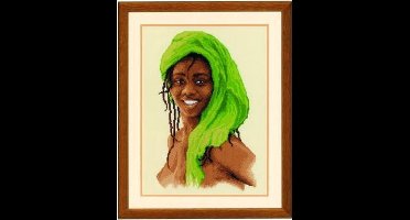 borduurpakket 75.541 meisje in groen