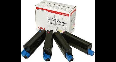 Oki Rainbow Kit (C+M+Y+Bk) voor de C5250/C5450/C5510/C5540