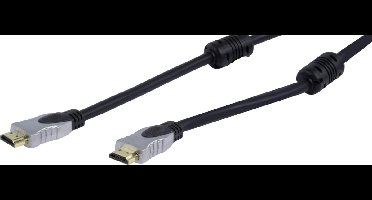 HQ Double shielded HDMI cable 5m HDMI HDMI Zilver
