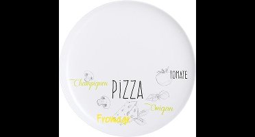 Luminarc Friends Time Pizza plate Rond Keramisch Wit