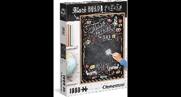 Clementoni Legpuzzel - Krijtbord Puzzel - Think Outside The Box - 1000 stukjes, puzzel volwassenen