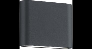 TRIO THAMES II - Wandlamp - Antraciet - incl. 2x SMD 2,5W - Verlichting omhoog en omlaag - Wandmontage - Niet dimbaar - Buitenverlichting - IP54