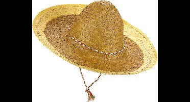 Vegaoo - Gele Mexicaanse sombrero voor volwassenen