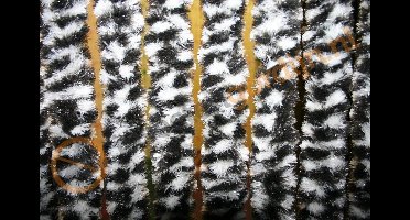 Living - Kattenstaart - 100x230 cm - Antraciet/Wit