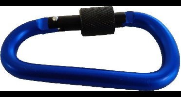 Karabijnhaak / sleutelhanger - Blauw