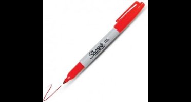 Sharpie Permanent Classic Fine Marker - viltstift - rood - 12 stuks