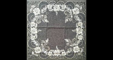 Unique Living - Embroiderie Tafelkleed 85x85 cm - Grey - 919