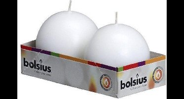 Bolsius - Bolkaars - Bolkaars 70 mm - tray 2 Wit - per 2 stuks