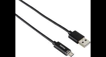 Hama 00074254 USB-kabel USB 2.0 1 m USB A Micro-USB A Zwart