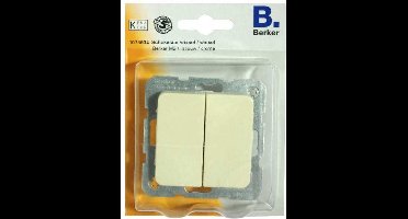BERKER M2 dubbele wisselschakelaar - Inbouw - Crème