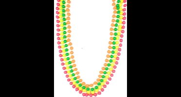 Vegaoo - Fluo kralenketting voor volwassenen