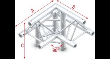 Showtec Corner 90° down left, apex up