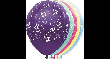 Ballon 21 jaar - metallic - feestballon - 5 stuks