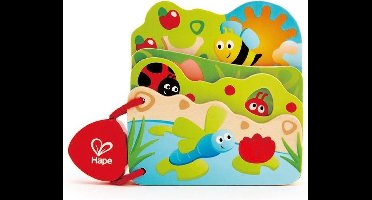 Hape Houten Babyboekje Insecten 16 X 12,5 Cm