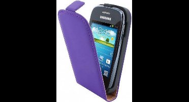 Mobiparts Premium Flip Case Samsung Galaxy Pocket Neo Purple