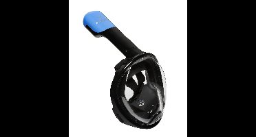 Atlantis Snorkelmasker - Duikbril - Snorkel - Snorkelset - Full Face Masker - Kinderen - Zwart/Blauw - XS