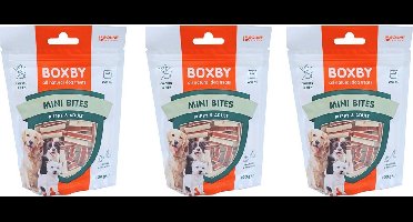 Proline Boxby puppy snacks, mini bites. per 3 verpakkingen van 100 gr