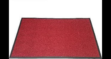Schoonloopmat Brush Clean 90x150 cm - Deurmat / Entreemat - Rood