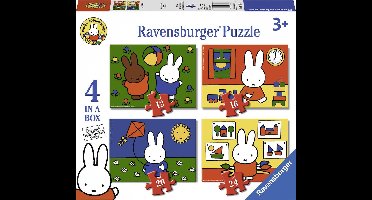 Ravensburger nijntje 4in1box puzzel - 12+16+20+24 stukjes - kinderpuzzel