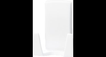 Tesa scheermeshouder - 1x - wit - kunststof - 2 kg - waterproof - Badkamer benodigdheden/accessoires - Opplak houder scheermes