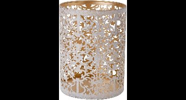 Cosy @ Home Thee-lichthouder D13xh10cm Goud Witwash