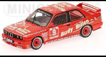 Minichamps BMW M3 #9 DTM Avus 1988 "Rudy Billen" H.Grohs Schaal 1:43