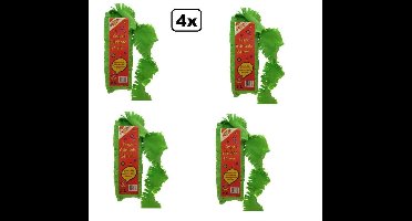 4x Crepe guirlande brandveilig groen 24 meter