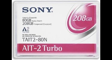 Sony TAIT2-80N - AIT 2 Turbo - 80 GB / 208 GB - for AIT e200/S, e390/S, i200STS, i390/S, AIT Library LIB 81/A2