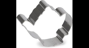 uitsteekvorm Theepot 7 cm RVS zilver