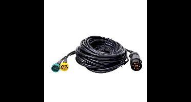 Kabelset 7meter met stekker 7-polig en 2x connector 5-polig - achterlicht / trekhaak